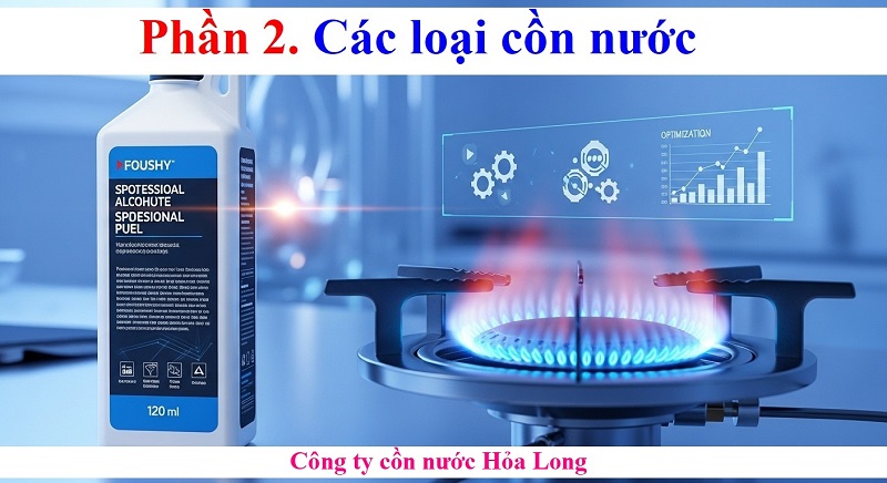 Cồn nước dành cho bếp cồn: Giải pháp nhiên liệu sạch, an toàn và tiết kiệm